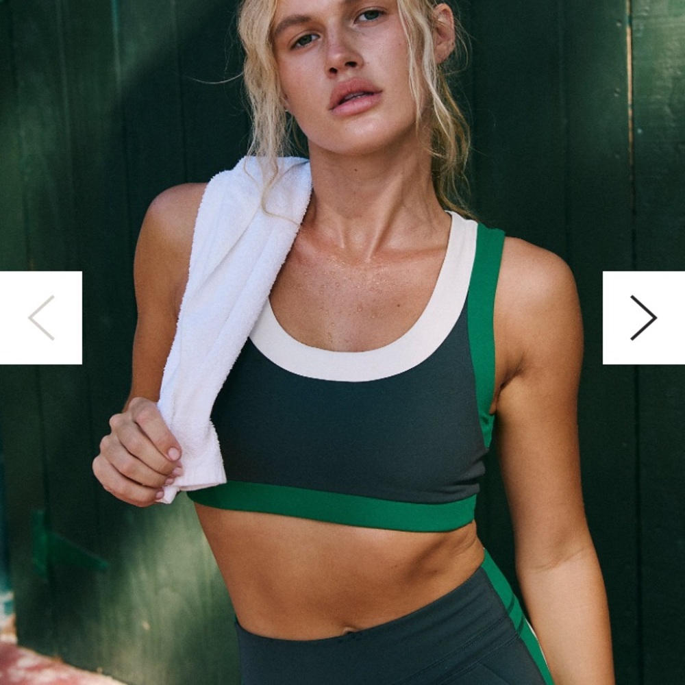 Never Better Colorblock Ringer Bra